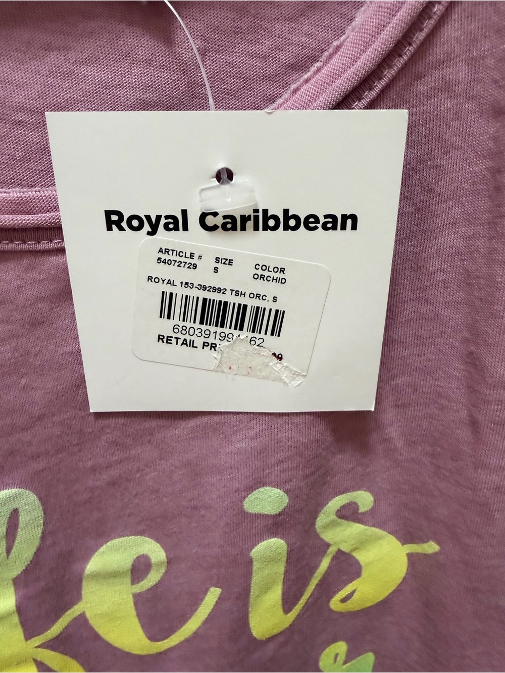 Royal Caribbean "Life is Better at Sea" Pink Graphic Tee Size Small🚢 - Picture 6 of 7